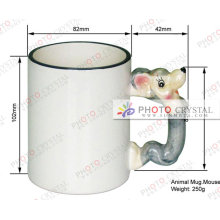 Sunmeta munfactory sublimation animal tasse